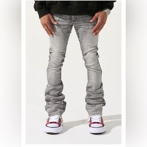 Men's Serenede Stacked Gray Jeans